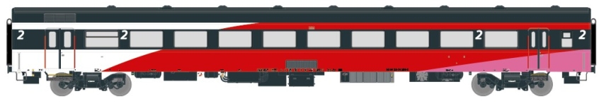 Exact-Train EX11136 - H0 - Personenwagen ICRm Hispeed 1 Amsterdam-Brüssel, NS, Ep. V - Wagen 1